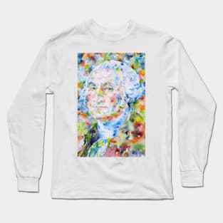 GEORGE WASHINGTON - watercolor portrait .1 Long Sleeve T-Shirt